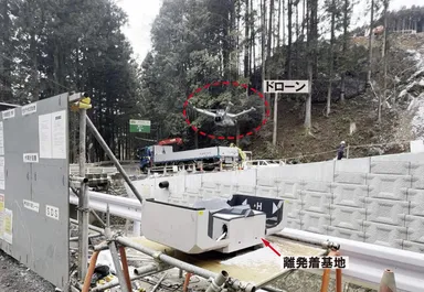 図5：計測デバイス(自動運用型ドローン)