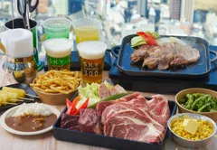 【黒毛和牛ステーキのBBQプラン（イメージ）】 ※画像は4名様分