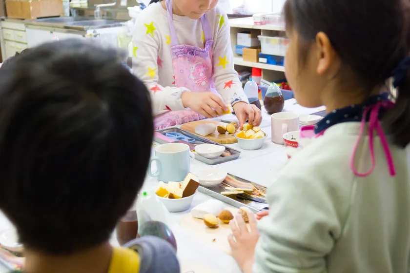 クッキー作りの様子