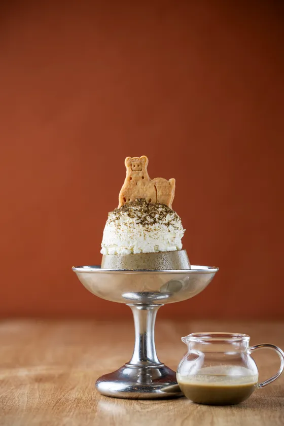 ほうじ茶の皿プリン 680円