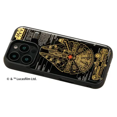 FLASH M-FALCON 基板アート iPhone 16Pro ケース　ななめ