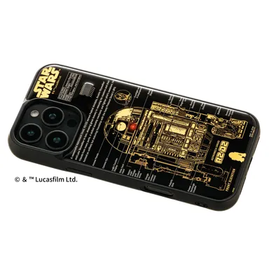 FLASH R2-D2 基板アート iPhone 16Pro Maxケース　ななめ