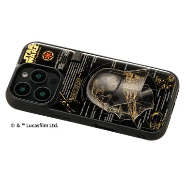 FLASH Darth Vader 基板アート iPhone 16Pro ケース　ななめ