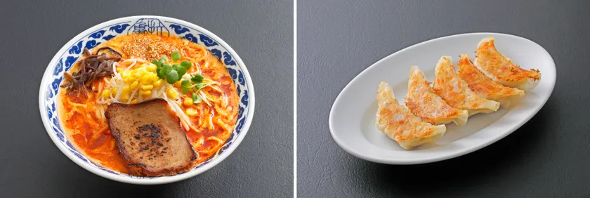 Vegan Miso Spicy RamenとVegan餃子