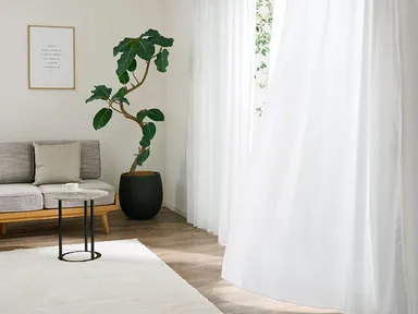 高い遮熱効果！高機能シームレスレースカーテン「L-1217」