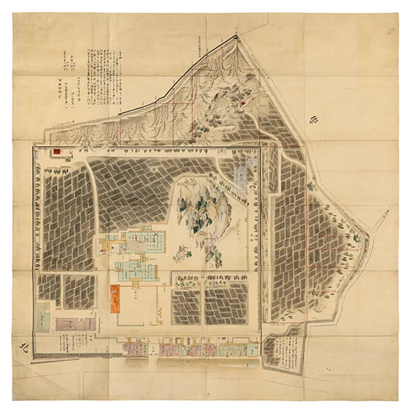 「寛政十二年 白銀御屋敷絵図」写【後期】