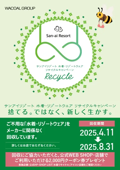 水着・リゾートウェアリサイクル内容