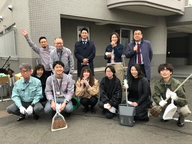 商店会清掃活動への参加