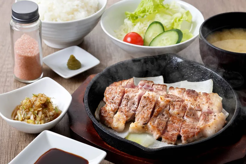 ネギ塩豚ステーキ定食