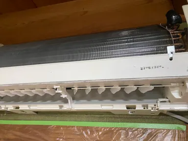 エアコン洗浄の様子