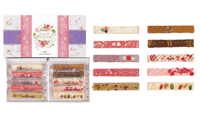 カラフルなチョコレートが目を引きます