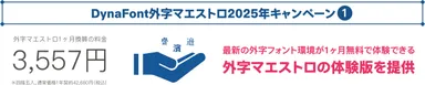 DynaFont外字マエストロキャンペーン1