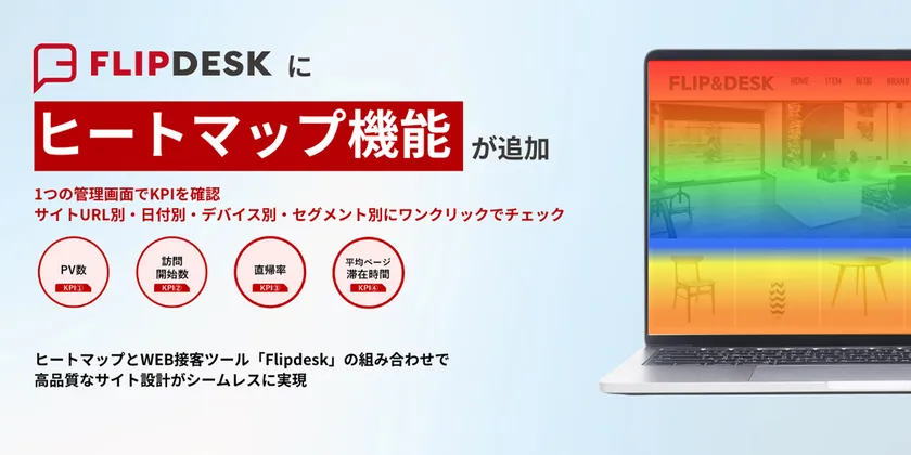 Flipdeskにヒートマップ機能追加