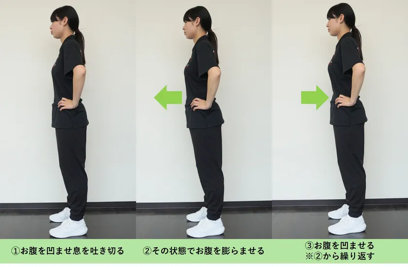 腹ペコ腹筋(立位)