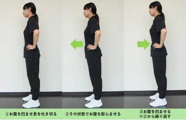 腹ペコ腹筋(立位)