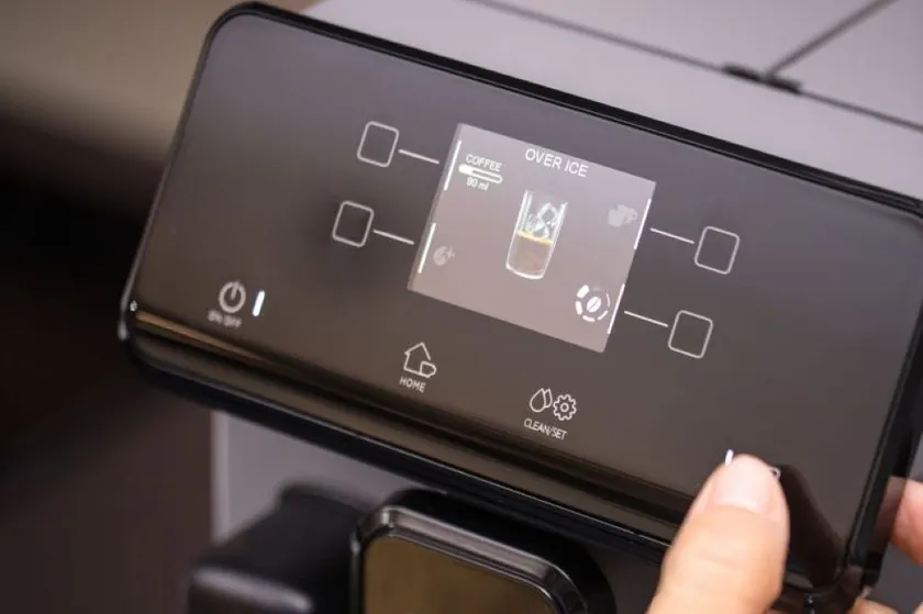オーバーアイスとブースト機能の選択画面