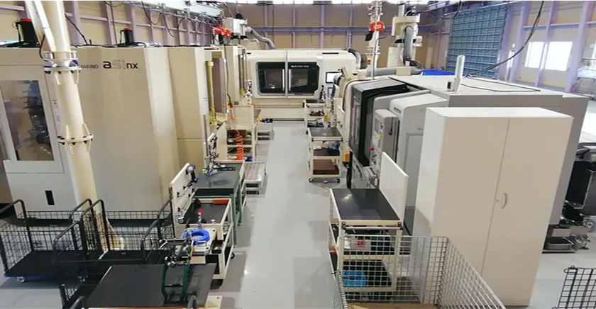 船舶エンジン部品専用ライン