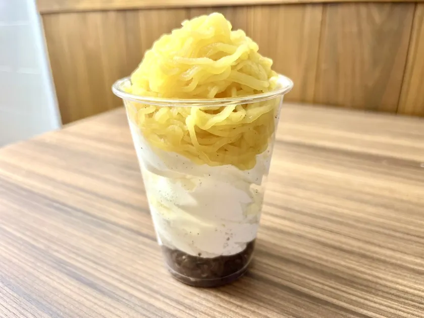 トミーファームのシルクスイート純度100%ペーストを使用した「いもんぶらんそふと」