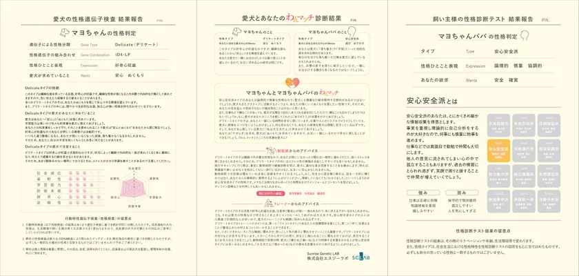 お互いのこころの欲求を見える化 報告書イメージ