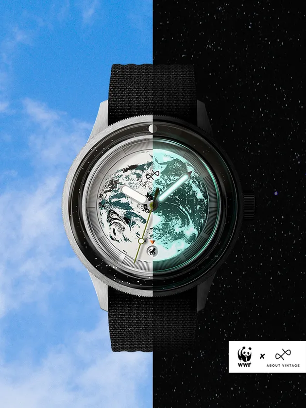 月から見た地球からインスピレーションを得たデザイン