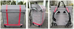 <10号帆布（パラフィン樹脂防水加工）を利用した生地>