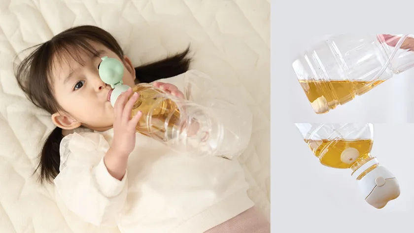 傾きにあわせておもりが動く