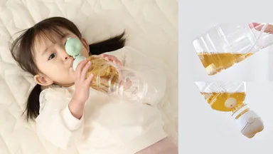 傾きにあわせておもりが動く