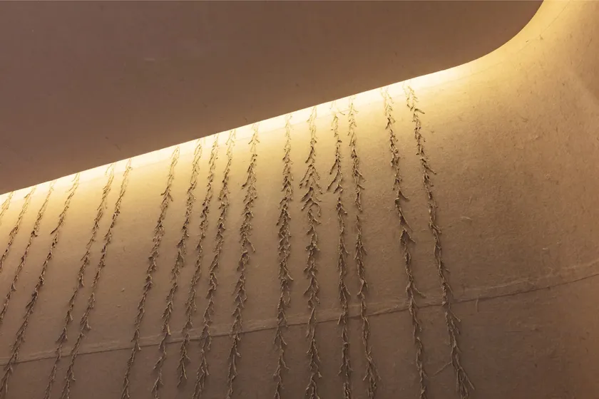 「hitotose -Aki-」 和紙を利用した壁紙