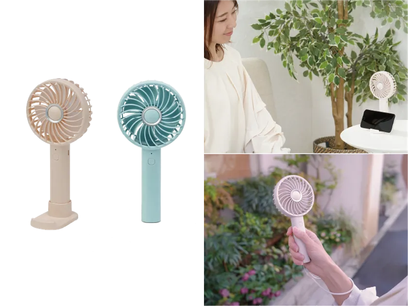 スマホスタンド付きハンディファン YM-700GS