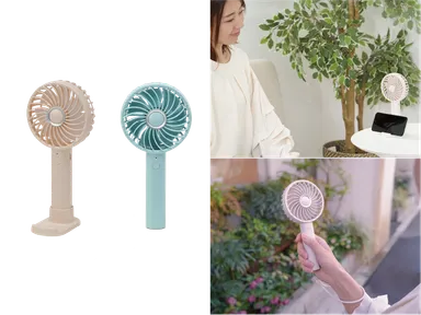 スマホスタンド付きハンディファン　YM-700GS