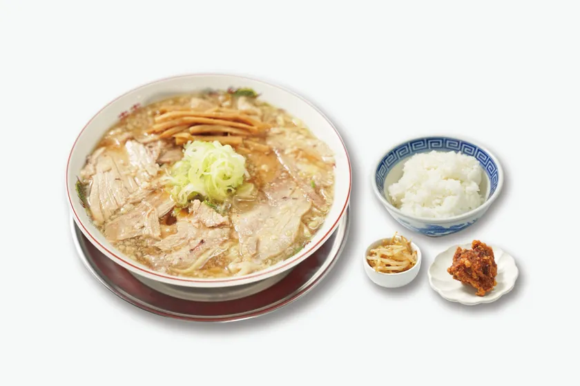 平日ランチのサービス定食(税込220円)※お好きなラーメンとセットにできます