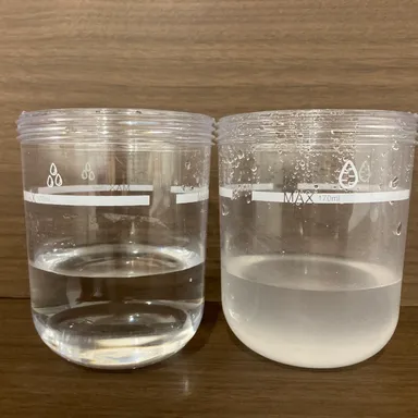 ハイドロスプラッシュ施術後の水比較