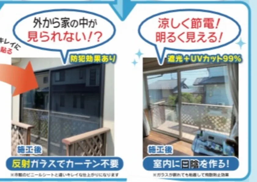 外から見えにくい