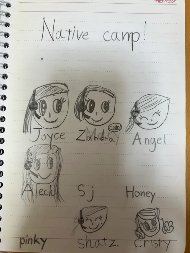 ネイティブキャンプ講師のイラスト