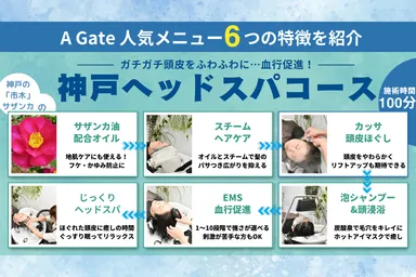 神戸ヘッドスパコースの特徴