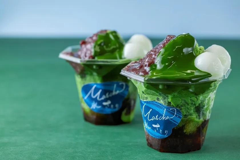 新！ひんやりお濃茶スイーツ　「お濃茶かき氷」
