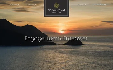 Wellness Travel Universityサイトトップイメージ