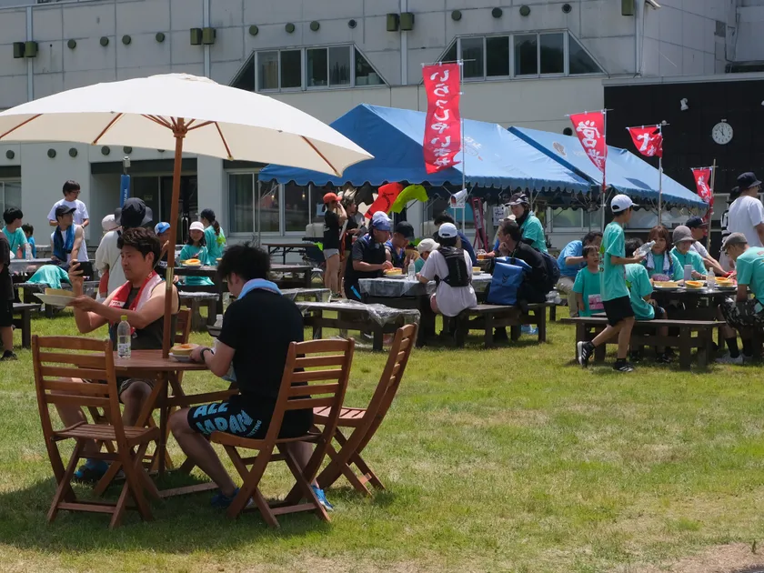 ゴール後の会場の様子