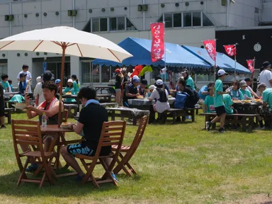 ゴール後の会場の様子