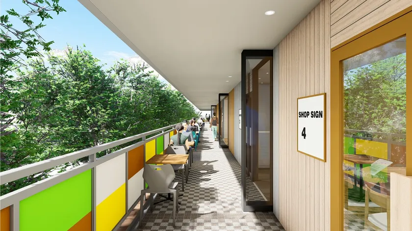 ▲通路家具設置後イメージ