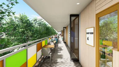 ▲通路家具設置後イメージ