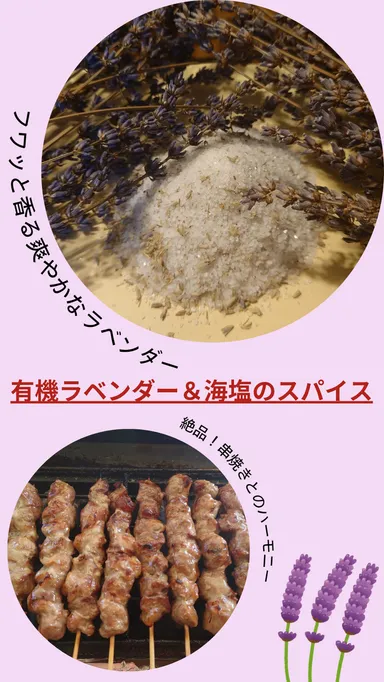 ラベンダー＆スパイス串焼き