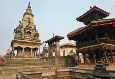 被災したネパールの都市バクタプル(修復後)