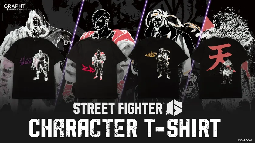 ストリートファイター キャラクターTシャツ 追加4種(ラシード、エド、ベガ、豪鬼)