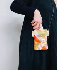 OBI＋帯地のスマホショルダー