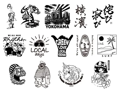 お好みのデザインを選んでプリント体験