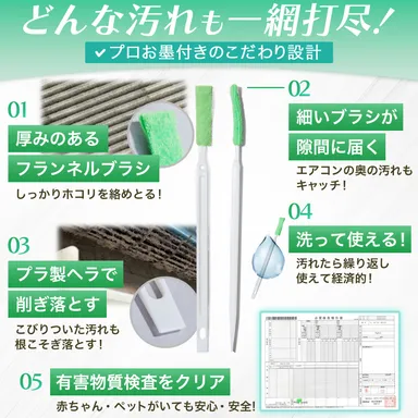 プロ仕様の多機能クリーニングツール