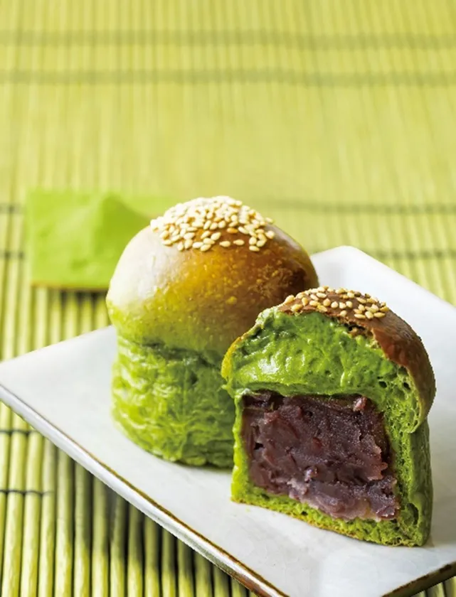 冷やし熱海ばたーあんパン抹茶