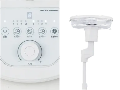 ダイヤル式風量調整DC扇風機