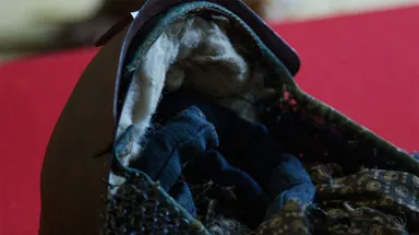 土方歳三　鎖帷子(京時代使用)の劣化部分(一部)